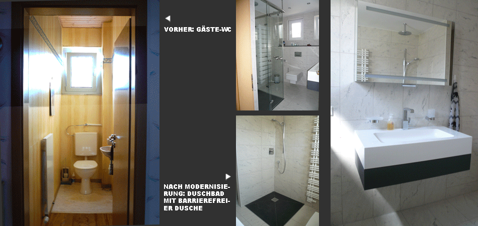  <br> Erweiterung eines G&auml;ste-WCs zum Duschbad